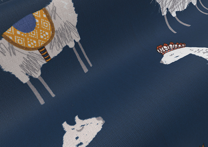 Alpaca, Indigo - Roman Blind - Image 4